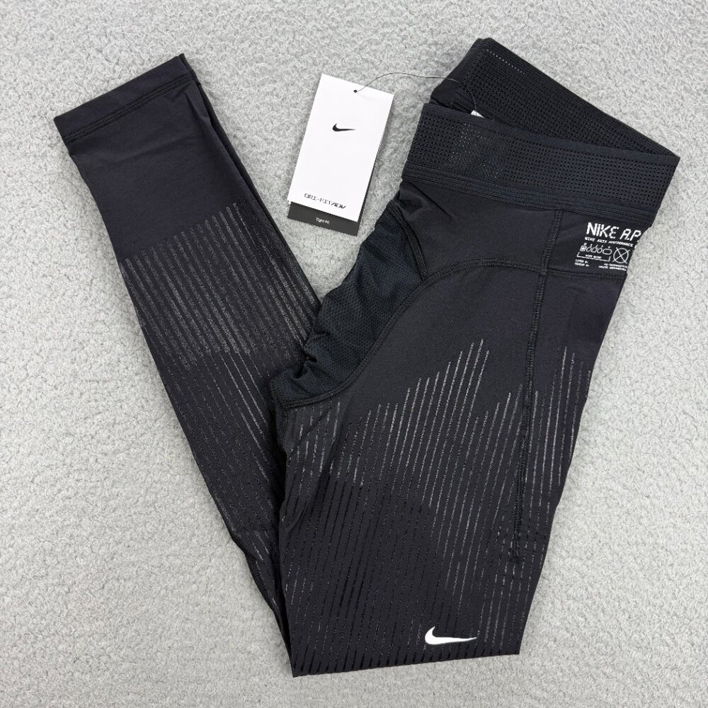 Nike APS Tights Mens Extra Large XL Black Dri Fit ADV Versatile Pants Running